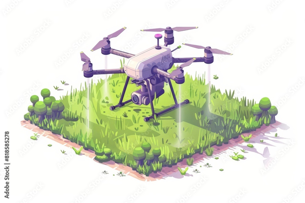 Aufkleber efficient smart farming with drones for precision crop analysis and automated agritech operations us
