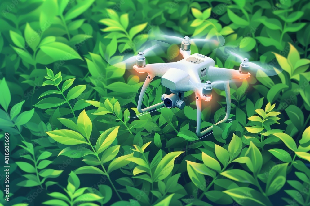 Poster efficient agritech operations with smart drones for precision farming and automated crop analysis us