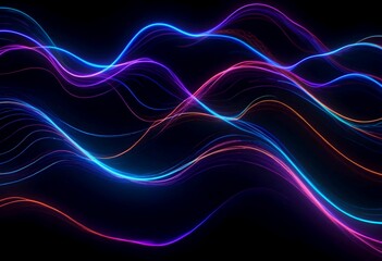 abstract background with glowing lines