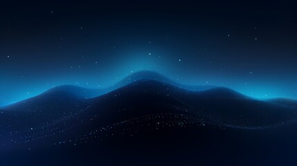 Obraz premium Blue background with a dark blue gradient and a digital dot pattern in a futuristic technological abstract style