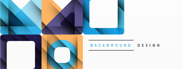 Business triangle and squares vector abstract background. Vector Illustration For Wallpaper, Banner, Background, Card, Book Illustration, landing page