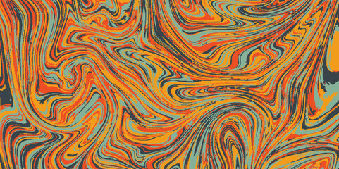 Seamless abstract marble pattern. Abstract liquid fluid effect color pattern. Colorful art. Vector illustration.