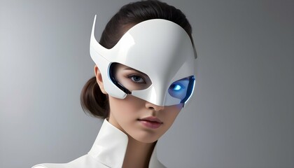 A futuristic mask with sleek lines and high tech f upscaled_2