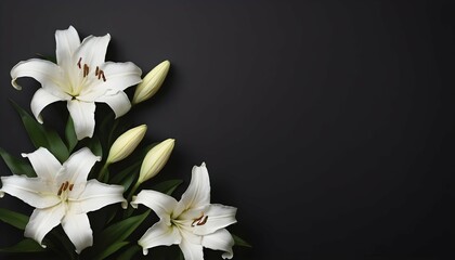 Craft a background with elegant white lilies again upscaled_2