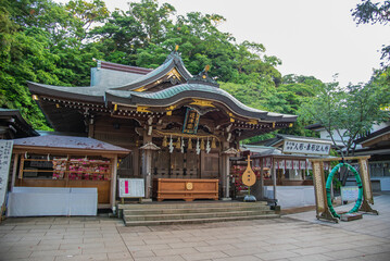Enoshima Shrine is the most popular destination for tourists in Fujisawa, Kanagawa, Japan
