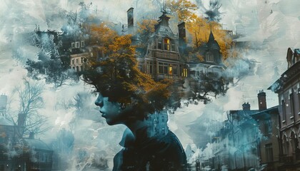 Obraz premium Create ambiguous images that can be interpreted in multiple ways, depending on the viewers perspective,