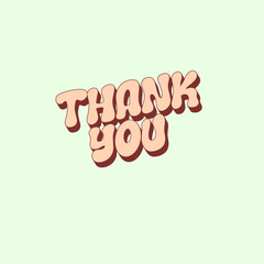 Thank You lettering isolated quotes motivationa