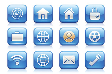 internet icon vector button