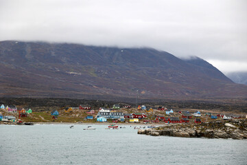 View of the Ilulissat coast, Greenland, Denmark      