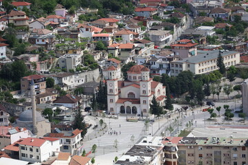 Naklejka premium View of the center of the city of Berat- Albania