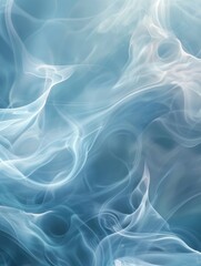 Obraz premium abstract blue background with waves, abstract white background with white light and smoky background,