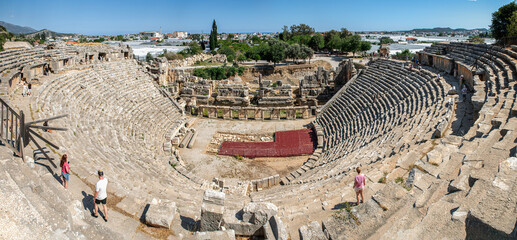 Myra Ancient City, located in and around Demre district center, was founded on the plain of the...