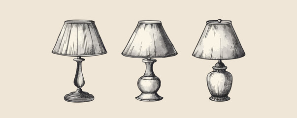 Kerasin lamp hand drawn engraving style sketch. vector simple illustration