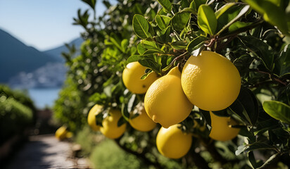 lemons on tree