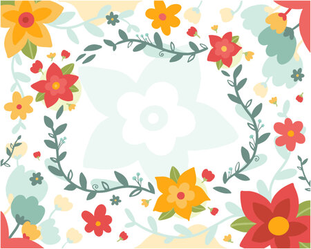 Floral background pattern