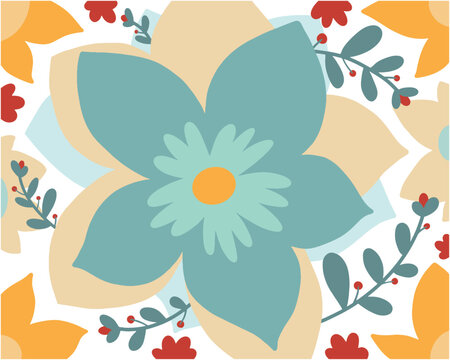 Floral background pattern