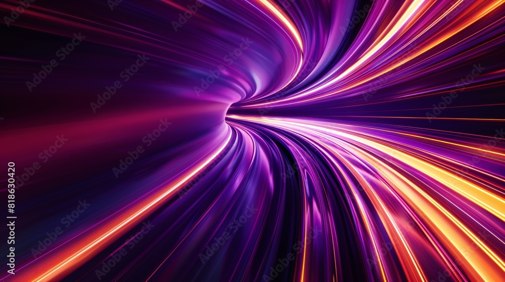 Canvas Prints violet and tangerine fast futuristic backdrop.