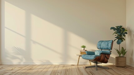 Minimalist Living Room with Beige Tones and Natural Light, Perfect for Lifestyle and Home Design Articles