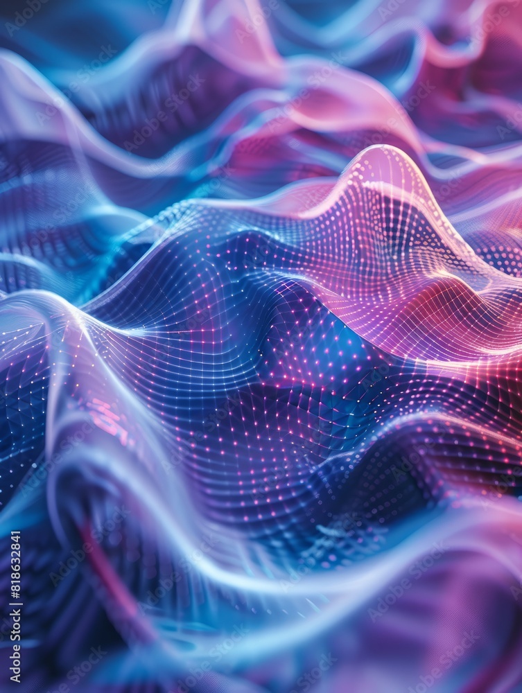 Poster modern digital abstract 3d background. can be used in the description of network abilities, technolo