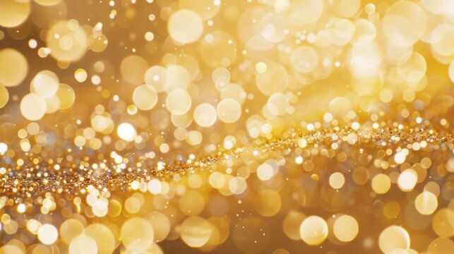 Fototapeta new year 2025, gold sparkling 2025 design with bokeh. gold wallpaper designs 2025