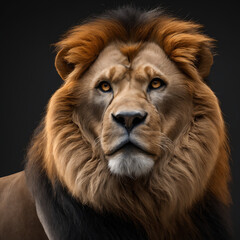 Naklejka premium portrait of a lion
