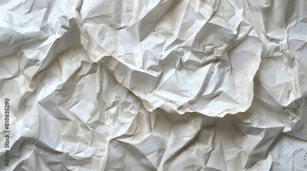Poster paper with crumpled texture and lines drawn on it. abstract sketch concept