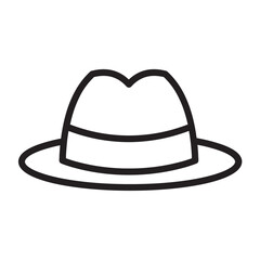 Fashion hat vector icon