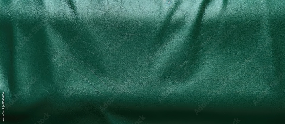 Poster a background of green leather with copy space image