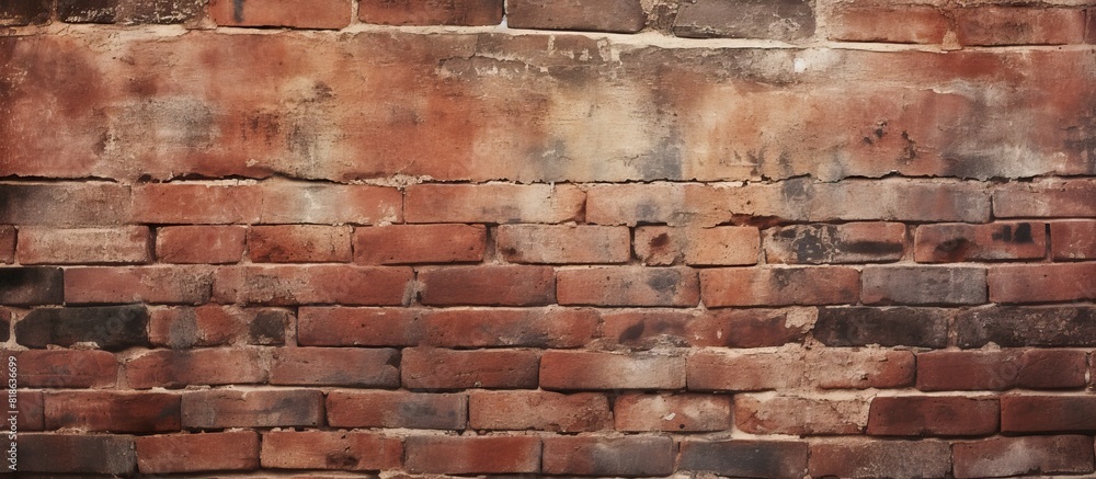 Leinwandbilder a simple design displaying the textured brick wall as a background leaving plenty of space for copy