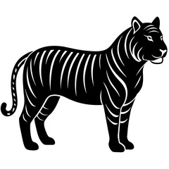         Tiger logo icon vector illustration.
