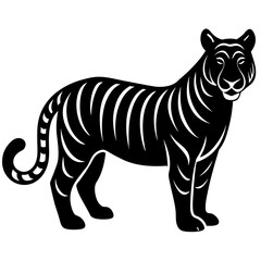         Tiger logo icon vector illustration.
