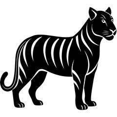         Tiger logo icon vector illustration.

