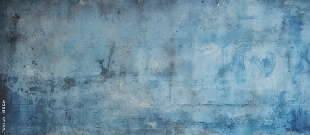 Poster a textured background or surface displaying a blue grungy wall providing ample space to be used as a