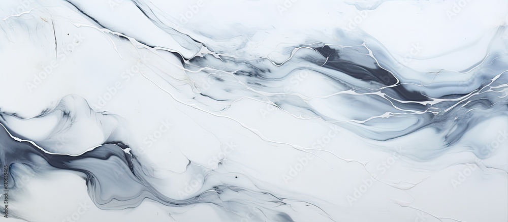 Poster The abstract texture of white marble serves as a captivating background offering ample copy space
