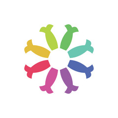 Modern abstract logo template design