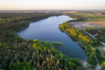 Borówno Lake in the Kuyavian–Pomeranian Voivodeship (Bydgoszcz County, Dobrcz)