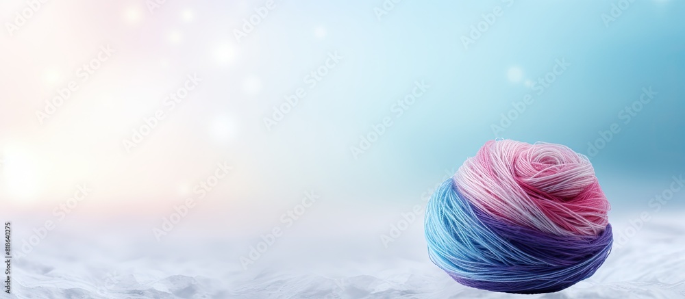 Poster Copy space image of a yarn ball with a text area