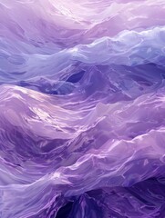 Obraz premium illustration of abstract wave Digital Lavender background