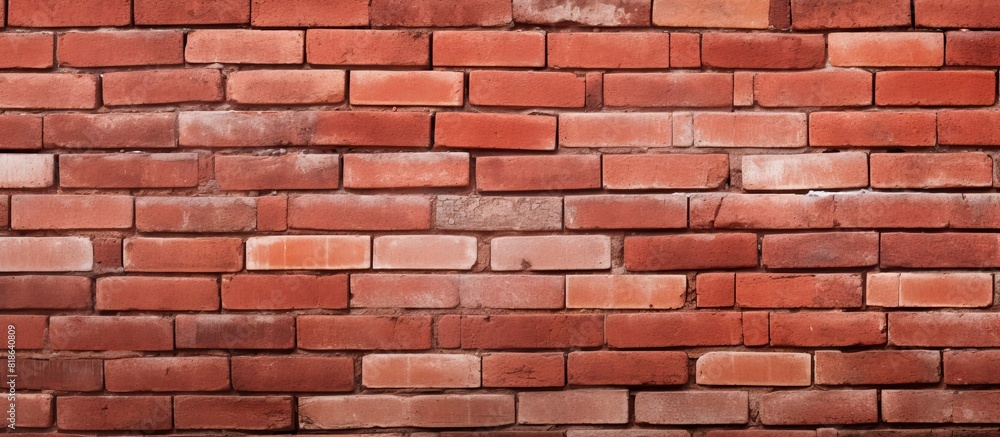 Aufkleber Red brick block background with copy space image