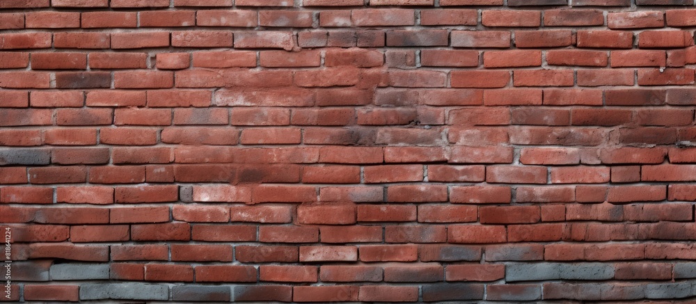 Leinwandbilder a simple design displaying the textured brick wall as a background leaving plenty of space for copy