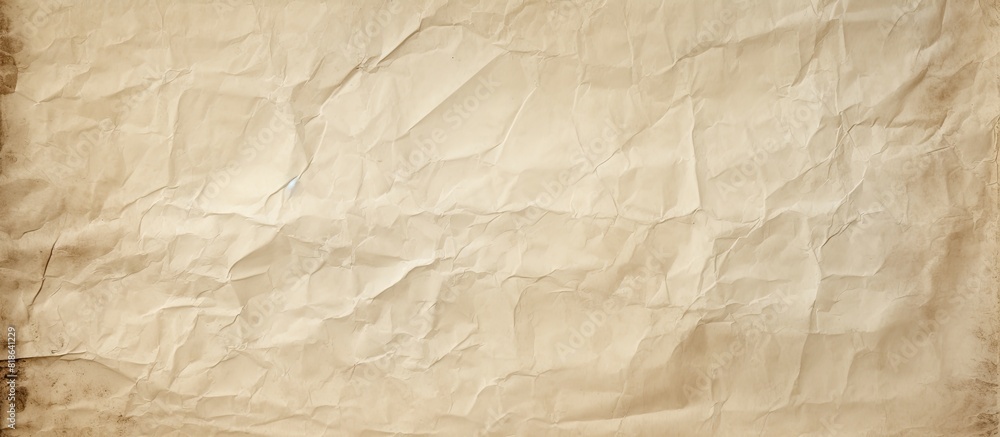 Poster Crumpled dirty old paper background with copy space image