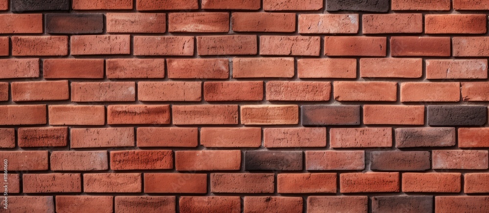 Aufkleber Red brick block background with copy space image