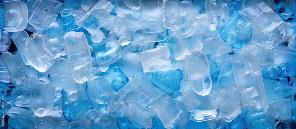 Poster plastic in a separate box for recycling with available copy space image