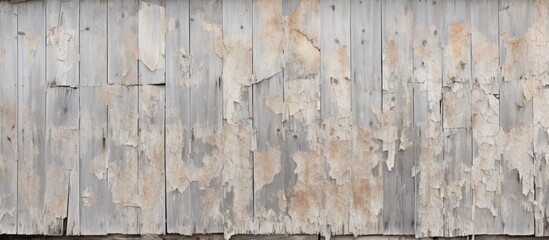 The weathered side of an aged barn with its paint peeling to reveal a rustic charm creates a captivating copy space image