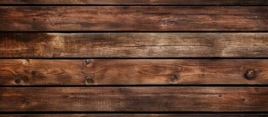 Obraz premium A copy space image showcasing a set of brown wooden boards