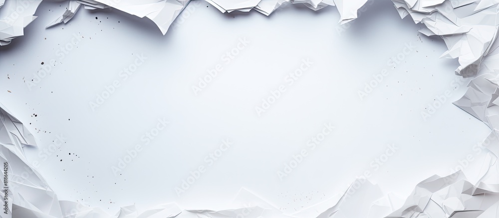 Poster a torn edge of white paper is isolated on a background with no other elements present creating a cop