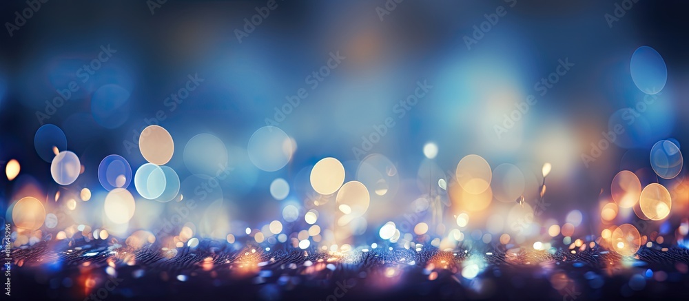 Poster Abstract blurred light creating a dazzling mesmerizing bokeh effect Perfect for use as a copy space image