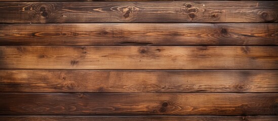 Naklejka premium A century old brown wooden texture provides a captivating background offering an ideal surface for design The top view reveals its enchanting beauty Copy space image 141 characters