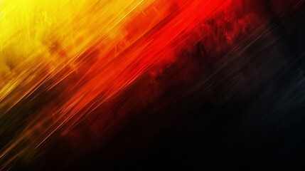 Radiant Gradient: Fiery Red to Golden Yellow Blend on Black Background