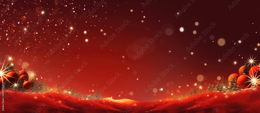 Aufkleber a festive background with christmas and new year theme featuring ample space for creative additions 